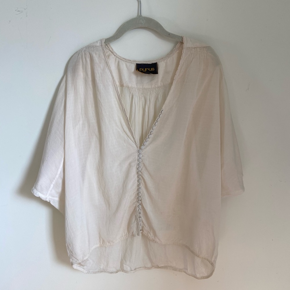 Anthropologie Pyrus Button Top